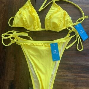 Cupshe Yellow Bikini